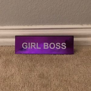 “Girl Boss” Desk sign